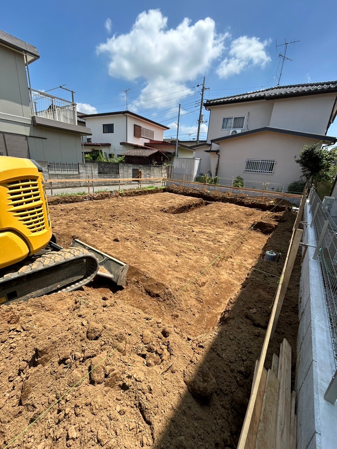 基礎工事着工